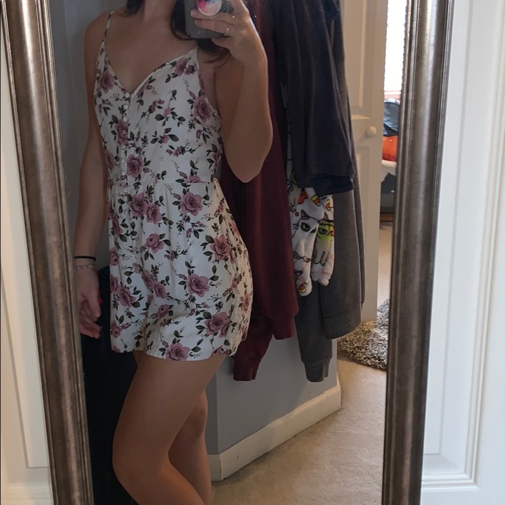American Eagle Floral Romper